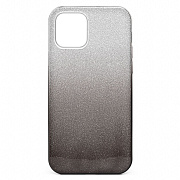 Чехол-накладка - SC097 Gradient для "Apple iPhone 12/iPhone 12 Pro" (black/silver)