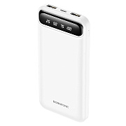 Внешний аккумулятор Borofone BJ14 10 000mAh Micro USB/USB Type-C (white)