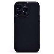 Чехол-накладка - PC084 экокожа для "Apple iPhone 13 Pro" (black) (219662)