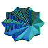 Антистресс игрушки - 3D Пирамида 12см (dark blue/green)