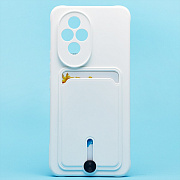Чехол-накладка - SC304 с картхолдером для "Honor 200" (white) (238127)
