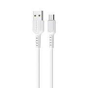 Кабель USB - micro USB Borofone BX16 Easy 12W 100см 2,4A  (white)