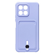 Чехол-накладка - SC304 с картхолдером для "Huawei Honor X6" (light violet) (217939)