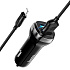 Адаптер Автомобильный с кабелем Hoco Z40 Superior 2USB/5V/2.4A (USB/Lightning) (black)