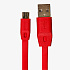 Кабель USB - micro USB Brera Black Diamond 7,5W 100см 1,5A  (red)