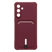 Чехол-накладка - SC304 с картхолдером для "Samsung Galaxy M55 5G" (bordo) (241898)