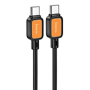 Кабель Type-C - Type-C Hoco X108 Benefit PD 60W 100см 3A  (black)
