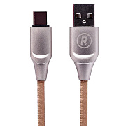 Кабель USB - Type-C RockBox RC-T02  100см 1,5A  (gold)