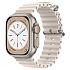 Ремешок - ApW26 Ocean Band Apple Watch 38/40/41 mm силикон (ivory white)