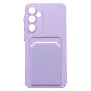 Чехол-накладка - SC337 с картхолдером для "Samsung Galaxy A55" (light violet) (228816)