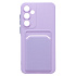 Чехол-накладка - SC337 с картхолдером для "Samsung Galaxy A55" (light violet) (228816)