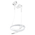 Проводные наушники с микрофоном внутриканальные Hoco M101 Pro Crystal Jack 3,5  (white)
