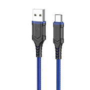 Кабель USB - Type-C Borofone BX67 15W 100см 3A  (blue)