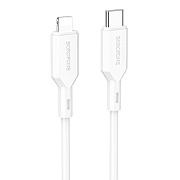 Кабель Type-C - Apple lightning Borofone BX70 15W 100см 3A  (white)