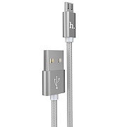 Кабель USB - micro USB Hoco X2 Rapid 10W 100см 2A  (tarnish)