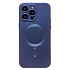 Чехол-накладка - SM020 Matte SafeMag для "Apple iPhone 15 Pro Max" (dark blue)