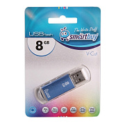 Флэш накопитель USB  8 Гб Smart Buy V-Cut (blue)