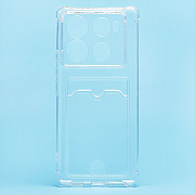 Чехол-накладка - SC276 с картхолдером для "Infinix Note 40 Pro 5G" (transparent) (230680)