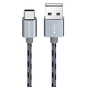 Кабель USB - Apple lightning Borofone BX24 Ring 12W 100см 2,4A  (metal grey)