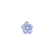 Наклейка - MiZi "Цветок" 04 (sky blue) 