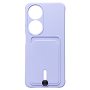 Чехол-накладка - SC304 с картхолдером для "Honor X7b" (light violet) (227649)