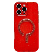 Чехол-накладка - SM050 SafeMag для "Apple iPhone 16 Pro Max" (red)