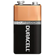 Батарейка 9V (крона) Duracell 6LR61 (1-BL) (10/30) (повр. уп.)
