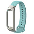 Ремешок - WB04 carbon Xiaomi Mi Band 4 силикон на кнопке (регулируемый) (mint)