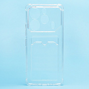 Чехол-накладка - SC276 с картхолдером для "Tecno Pova 6 Pro 5G" (transparent) (229161)