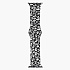 Ремешок - ApW17 Apple Watch 42/44/45/49 mm силикон на пряжке (002) (S) (black/white)