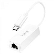 Адаптер Hoco UA22 OTG Type-C/ethernet RJ45(100 Mbps) (white)