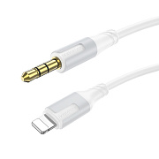 Кабель Lightning - 3.5mm Borofone BL19 Creator (повр. уп.)  100см   (white)