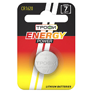 Элемент литиевый Трофи CR1620 ENERGY POWER Lithium (1-BL) (10/240)