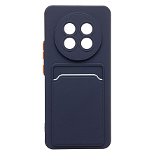 Чехол-накладка - SC337 с картхолдером для "Realme 13 Pro 5G Global" (dark blue) (237013)