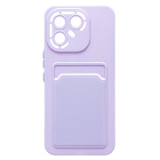 Чехол-накладка - SC337 с картхолдером для "Tecno Pova 7 Pro 5G" (light violet) (241468)