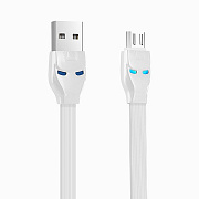 Кабель USB - micro USB Hoco U14  120см 2,4A  (white)