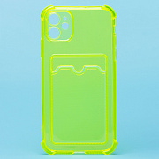 Чехол-накладка - SC278 с картхолдером для "Apple iPhone 11" (yellow) (205945)