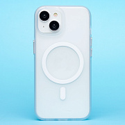 Чехол-накладка - SM038 SafeMag для "Apple iPhone 15" (white/matte transparent) (238588)