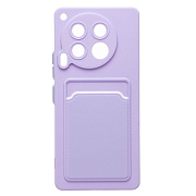 Чехол-накладка - SC337 с картхолдером для "Tecno Camon 30 5G" (light violet) (231100)