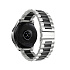 Ремешок - WB40 Металл блочный на застежке Универсальный 22мм (silver/black)