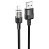 Кабель USB - Apple lightning Hoco U129 Spirit 12W 120см 2,4A  (black)