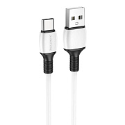 Кабель USB - Type-C Borofone BX84 (повр. уп.)  100см 3A  (white)