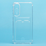 Чехол-накладка - SC276 с картхолдером для "Samsung Galaxy S25 Edge" (transparent) (240413)