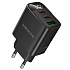 Адаптер Сетевой Borofone BA98A Ilustre PD 2Type-C/USB 3A/30W (black)