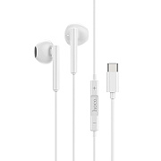 Проводные наушники с микрофоном вкладыши Hoco M65 Special sound Type-C  (white)