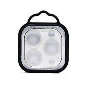 Защитное стекло для камеры - СG06 для "Apple iPhone 15 Pro/15 Pro Max" (silver)