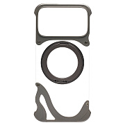 Чехол-накладка - SMZ07 Glassy SafeMag для "Apple iPhone 17 Pro Max/18 Pro Max" (silver)
