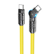 Кабель Type-C - Type-C Hoco U118 Triumph 60W 120см 3A  (yellow)