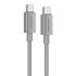 Кабель Type-C - Type-C Hoco X107 PD 60W 100см 3A  (gray)
