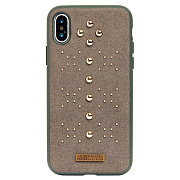 Чехол-накладка Santa Barbara Aisha series для "Apple iPhone X/iPhone XS" (green)